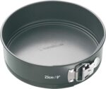 MasterClass Non-Stick Quick-Release Springform Cake Tin with Loose Base, Carbon, Grey, 23 cm