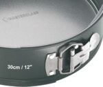 MasterClass KCMCHB45 30 cm Springform Cake Tin with Loose Base and PFOA Non Stick, Robust 1 mm Carbon Steel, 12 Inch Extra Large Round Pan, Grey - Image 8