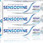 Sensodyne Toothpaste Repair and Protect, Teeth Whitening and Protect, Teeth WhiteningToothpaste Multipack withSensodyne Toothbrush, 3 x75ml