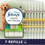 Febreze 3Volution Plug In Air Freshener Refill, 7 Refills (20ML X 7), Pet Odour Fighter, Leaves A Fresh Scent, Plug In Air Freshener Refills 3volution