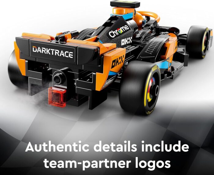 LEGO Speed Champions 2023 McLaren Formula 1 Race Car Toy for 9 Plus Year Old Kids, Boys & Girls who Love Independent Play, Buildable Vehicle Model Set, Kids' Bedroom Decoration, Birthday Gift 76919 - Image 9