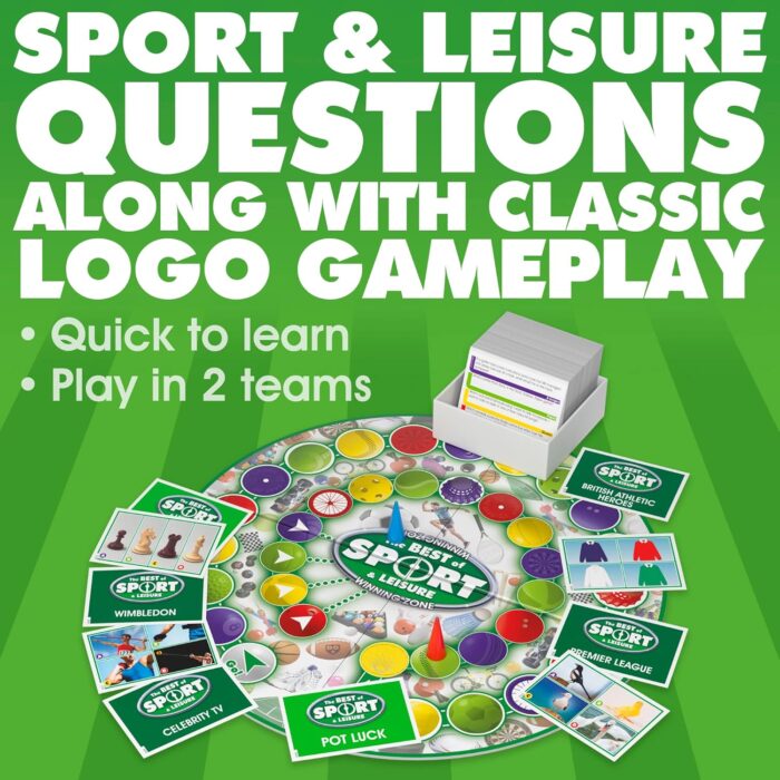 Drumond Park LOGO Best of Sport and Leisure Board Game, Board Game for Sports Fans, Family Games for Adults and the whole Family, Suitable from 12 Years+, Multicoloured, T73294 - Image 3