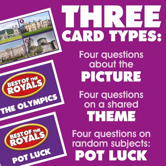 Drumond Park T73561EN Best of the Royals LOGO Board Game, Family Board Games for 2-8 players, Tabletop Game For Adults And Kids Suitable From 12+ Years - Image 3
