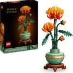 LEGO Botanicals Chrysanthemum Artificial Flower Building Set - Creative Model Kit for Adults to Build - Faux Plant Gift for Women and Men - Home Office Decor from the Botanical Collection - 10368