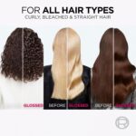 L'Oréal Paris Elvive Glycolic Gloss for Dull Porous Hair, Get The Shiniest Hair of Your Life, Glossing Routine for Mirror-Like Shine, Shampoo, Conditioner, Lamination Treatment, Leave-In Serum Set - Image 5