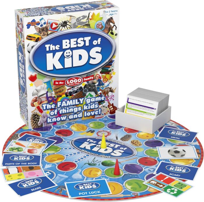 Drumond Park LOGO Best of Kids Board Game, Board Game for Kids, Family Kids Board Game, for Children, Family Board Games for Adults and Kids Suitable From 7 Years+ Multicoloured,T73291 - Image 1