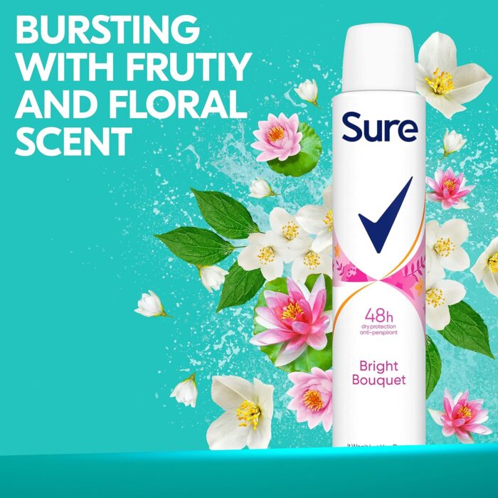 Sure Bright Bouquet Anti-Perspirant Aerosol 200 ml - Image 6