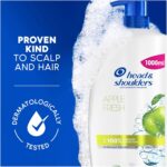 Head & Shoulders Apple Fresh Anti Dandruff Shampoo, 1000ml, Up to 100% Flake Free, Clinically Proven, For Any Hair and Scalp Type, For Daily use, Clean Feeling - Image 3