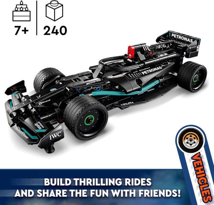 LEGO Technic Mercedes-AMG F1 W14 E Performance Race Car Toy for Kids, Boys and Girls aged 7 Plus Years Old, Pull-Back Model Vehicle Set, Bedroom Decoration, Birthday Gift Idea 42165 - Image 6