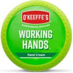 O’Keeffe’s Working Hands, 96g Jar - Hand Cream for Extremely Dry, Cracked Hands | Instantly Boosts Moisture Levels, Creates a Protective Layer & Prevents Moisture Loss