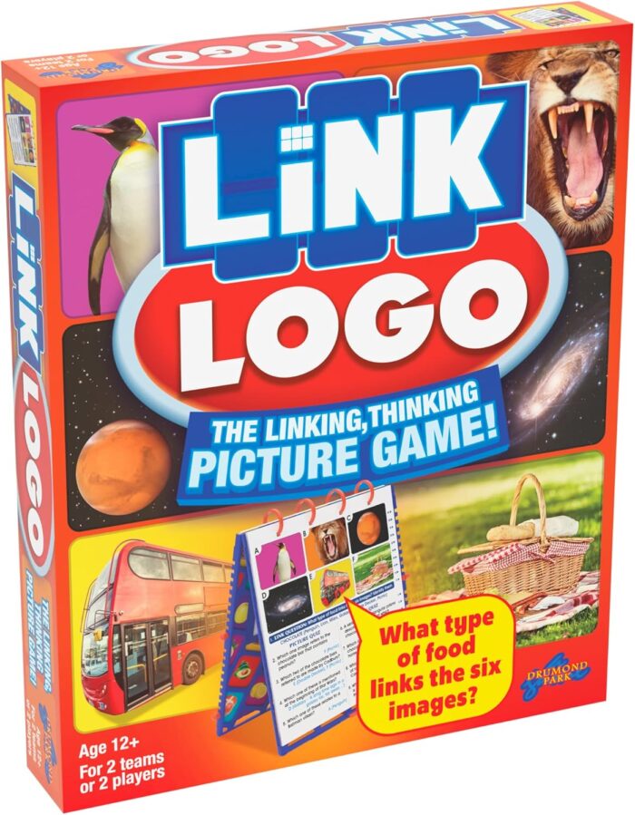 Drumond Park T73295 Link LOGO Board Game Second Edition, Family Board Games for 2-6 players, Tabletop Game For Adults And Kids Suitable From 12+ Years - Image 1