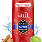 Old Spice Captain Deodorant Stick For Men ml, Aluminium Free. Long Lasting Perfume Quality Scent, 48H Fresh. Invisible on Black & White