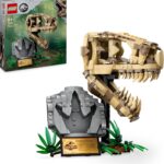 LEGO Jurassic World Dinosaur Fossils: T. rex Skull Toy for 9 Plus Year Old Boys, Girls & Kids, 3D Skeleton Model Kit with Opening Jaw and Display Stand, makes a Cool Dino Decoration, Gift Idea 76964