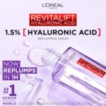 L'Oreal Paris Revitalift Filler [+Hyaluronic Acid] Serum, 1.5% Pure Concentrated Hyaluronic Acid Dropper Serum, 30ml - Image 6