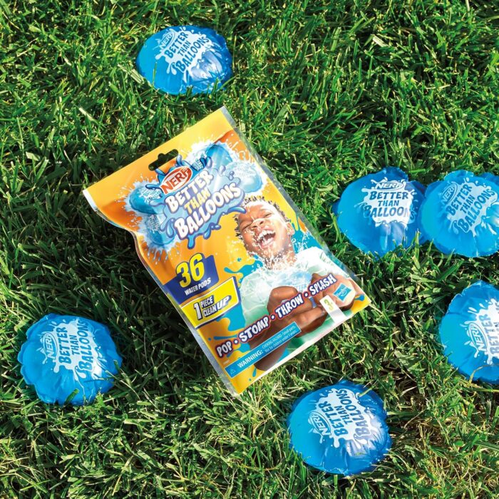 Nerf Better Than Balloons Water Toy for 3+ Year Old Kids, 36 Pods for Outdoor Play with Family and Friends - Image 10