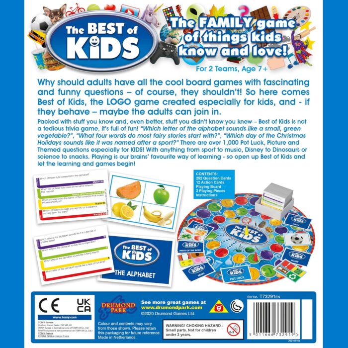 Drumond Park LOGO Best of Kids Board Game, Board Game for Kids, Family Kids Board Game, for Children, Family Board Games for Adults and Kids Suitable From 7 Years+ Multicoloured,T73291 - Image 5