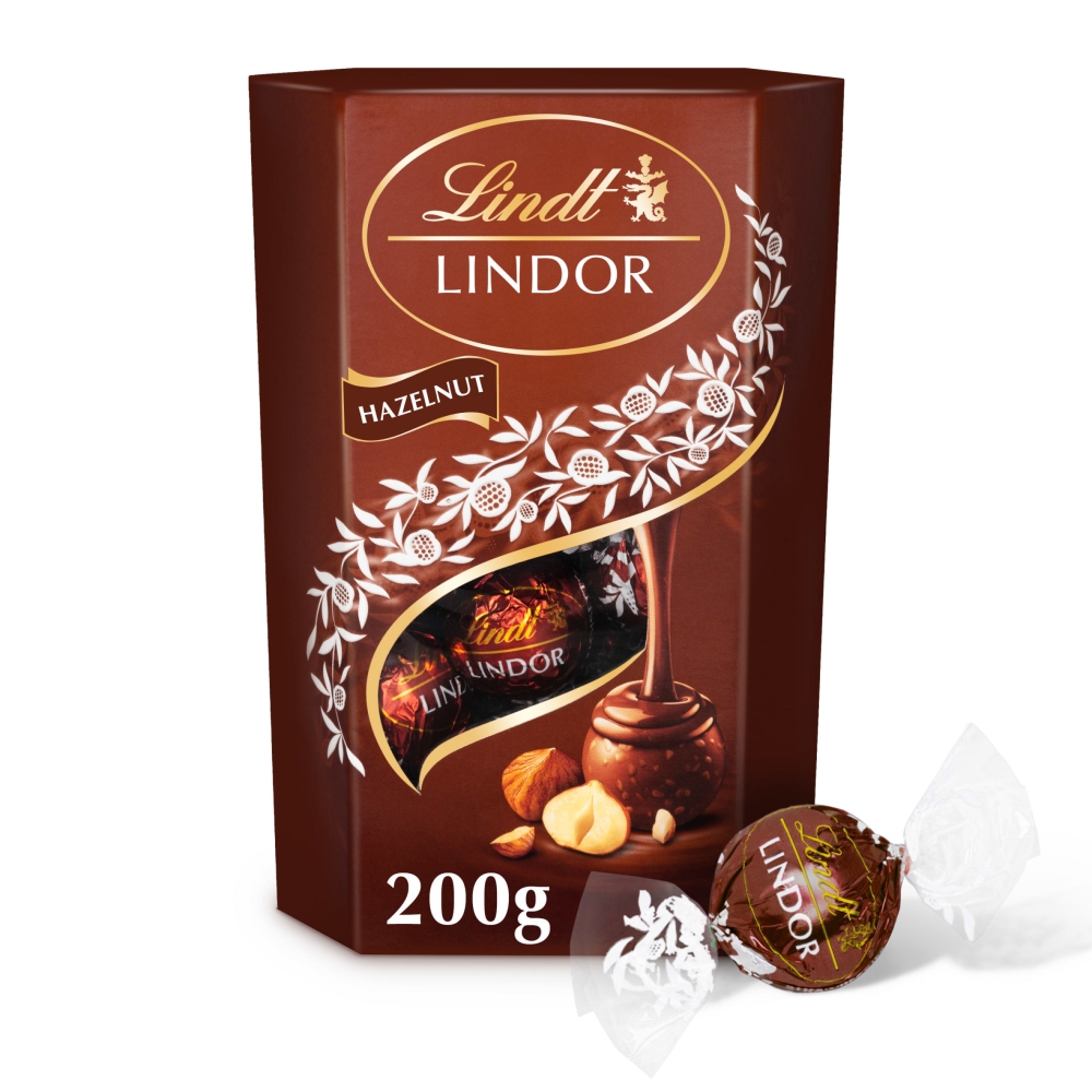 Lindt Lindor Hazelnut Truffles Chocolate Truffles 200g - Image 1