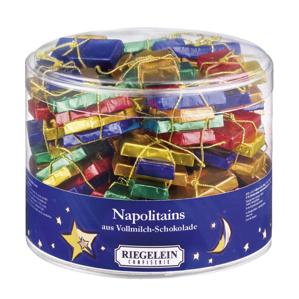 14060_a.jpg Riegelein Milk Chocolate Napolitains Drum 12.28g - Image 1