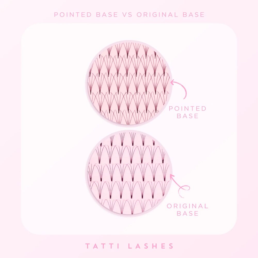 16662-2.jpg Tatti Lashes 11mm D Curl Pre-Fanned Russian Volume 4D Individual Lashes Black - Image 1