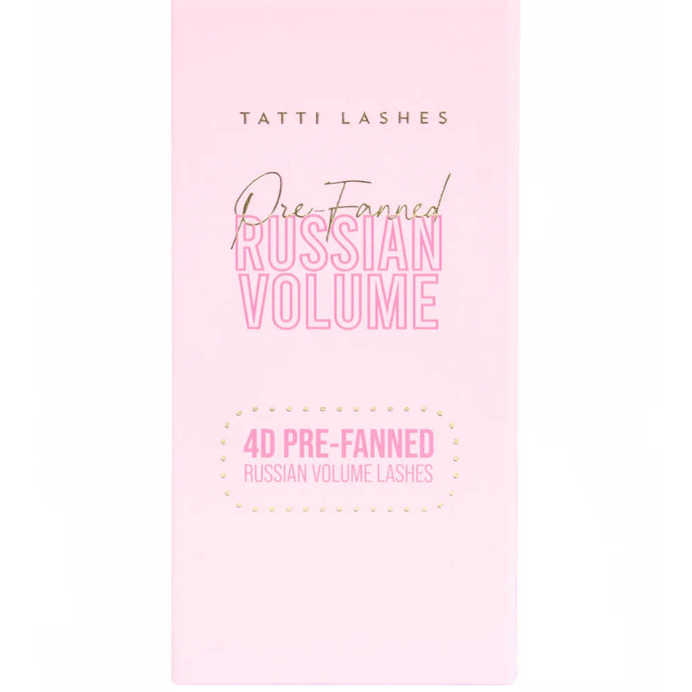 16666.png Tatti Lashes 15mm D Curl Pre-Fanned Russian Volume 4D Individual Lashes Black - Image 1