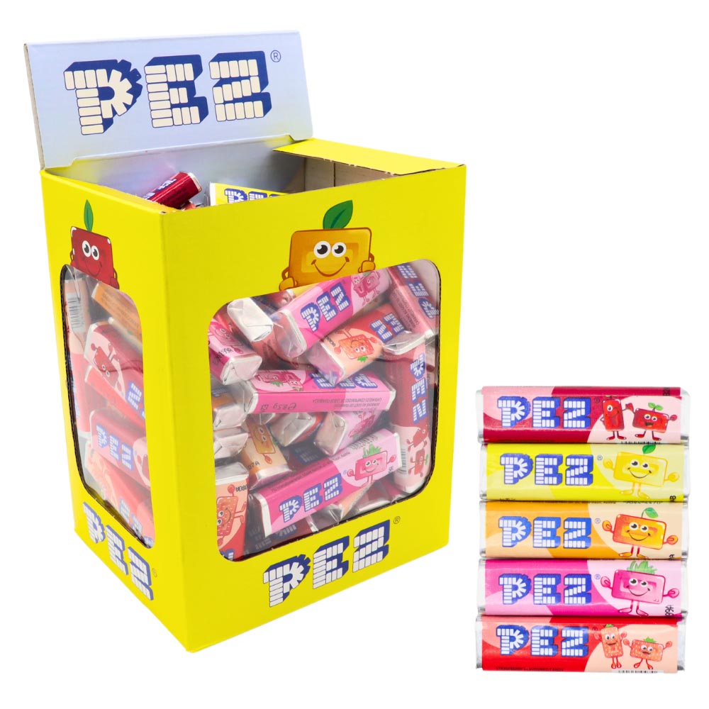 18852-pez-display-refill-fruit-singles-850g-a.jpg Pez Fruit Mix Single Refills Box - Image 1