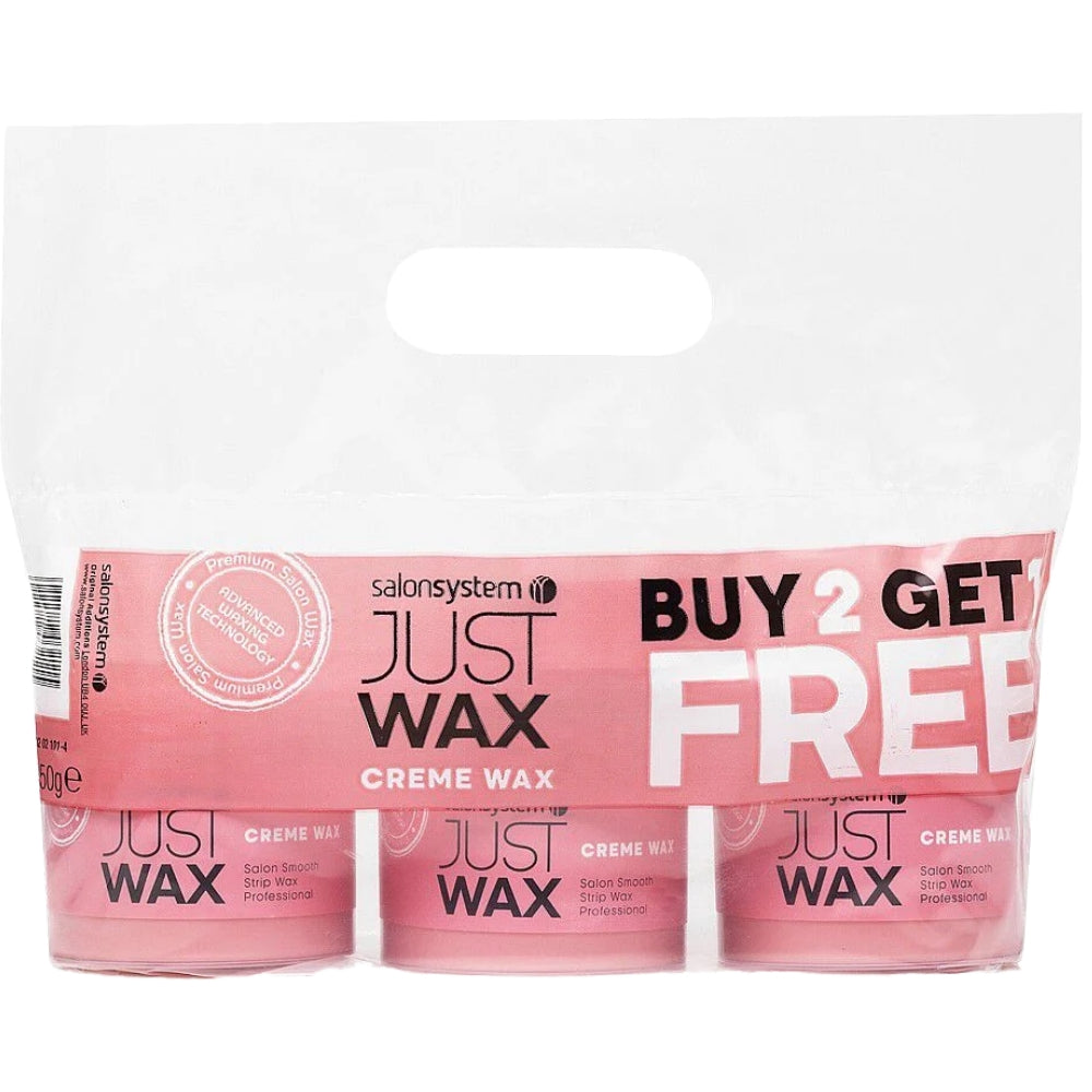 2271.jpg Salon System Just Wax Creme Wax Trio Pack 3 x 450g - Image 1