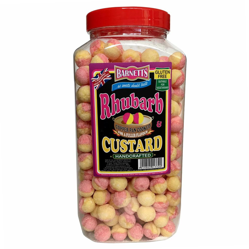 28946_a_24_1_.png Barnetts Rhubarb & Custard Jar 3kg - Image 1