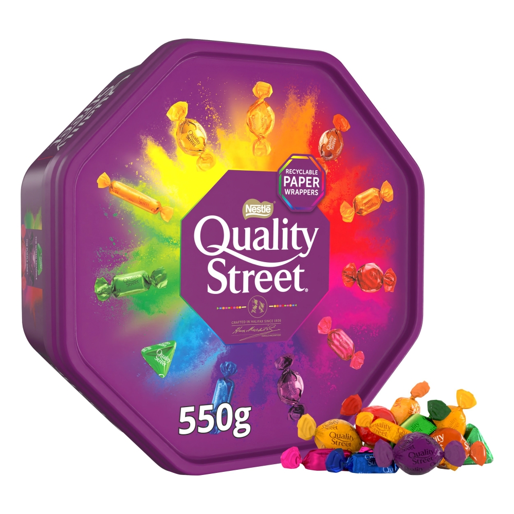 29910_1.jpg Quality Street Chocolate Tub 550g - Image 1