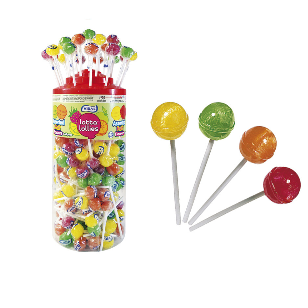 300709_a_24.png Vidal Assorted Fruits Lollipops - Image 1
