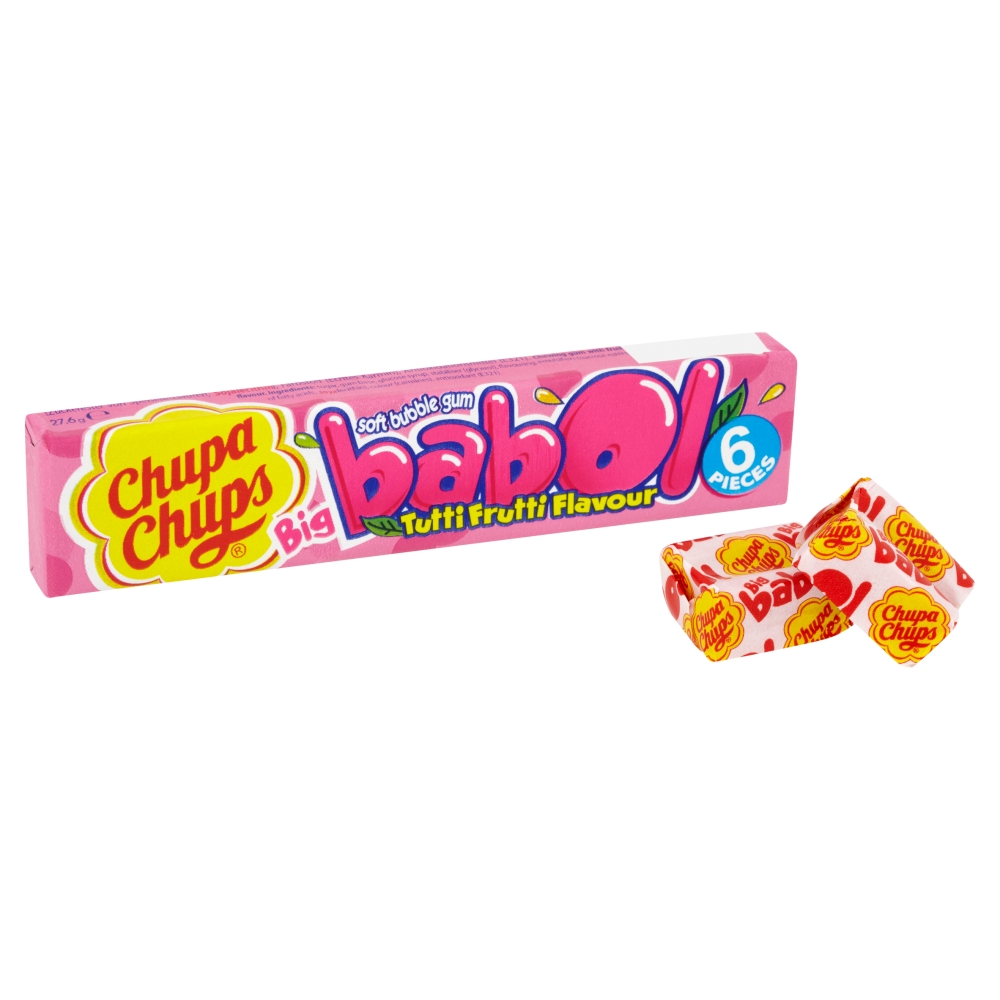 301149_b.jpg Chupa Chups Big Babol Tutti Frutti Flavour Soft Bubble Gum 27.6g - Image 1