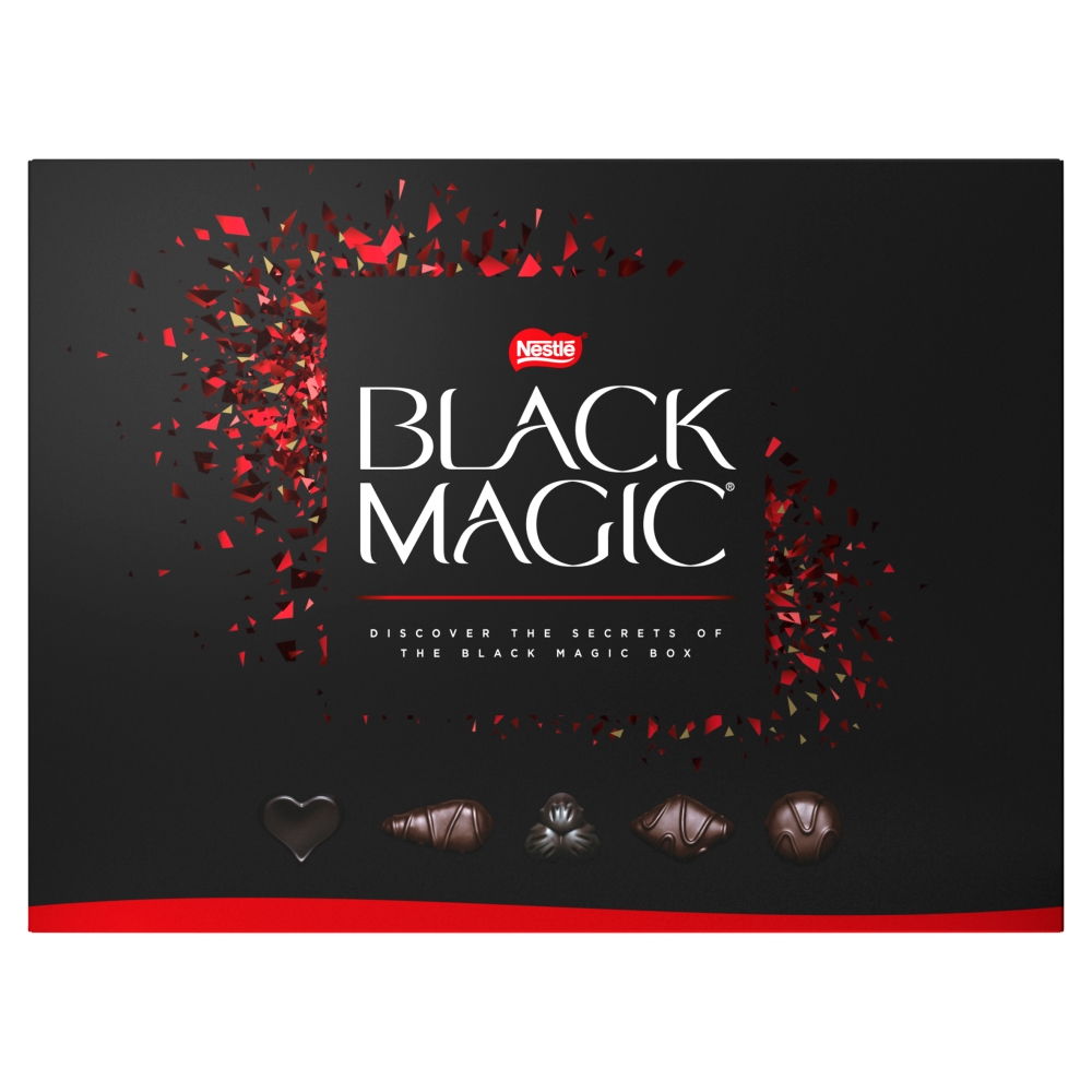 303832_a_23.jpg Black Magic Dark Chocolate Box 348g - Image 1