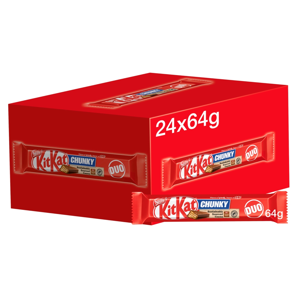 304666_a_24.jpg Kit Kat Chunky Duo Milk Chocolate Chocolate Bar 64g - Image 1