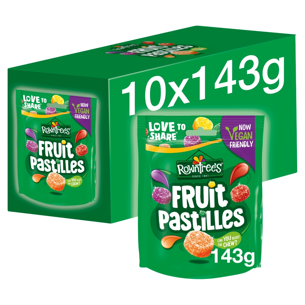 305772_nb.jpg Rowntree's Fruit Pastilles Sweets Sharing Bag 143g - Image 1