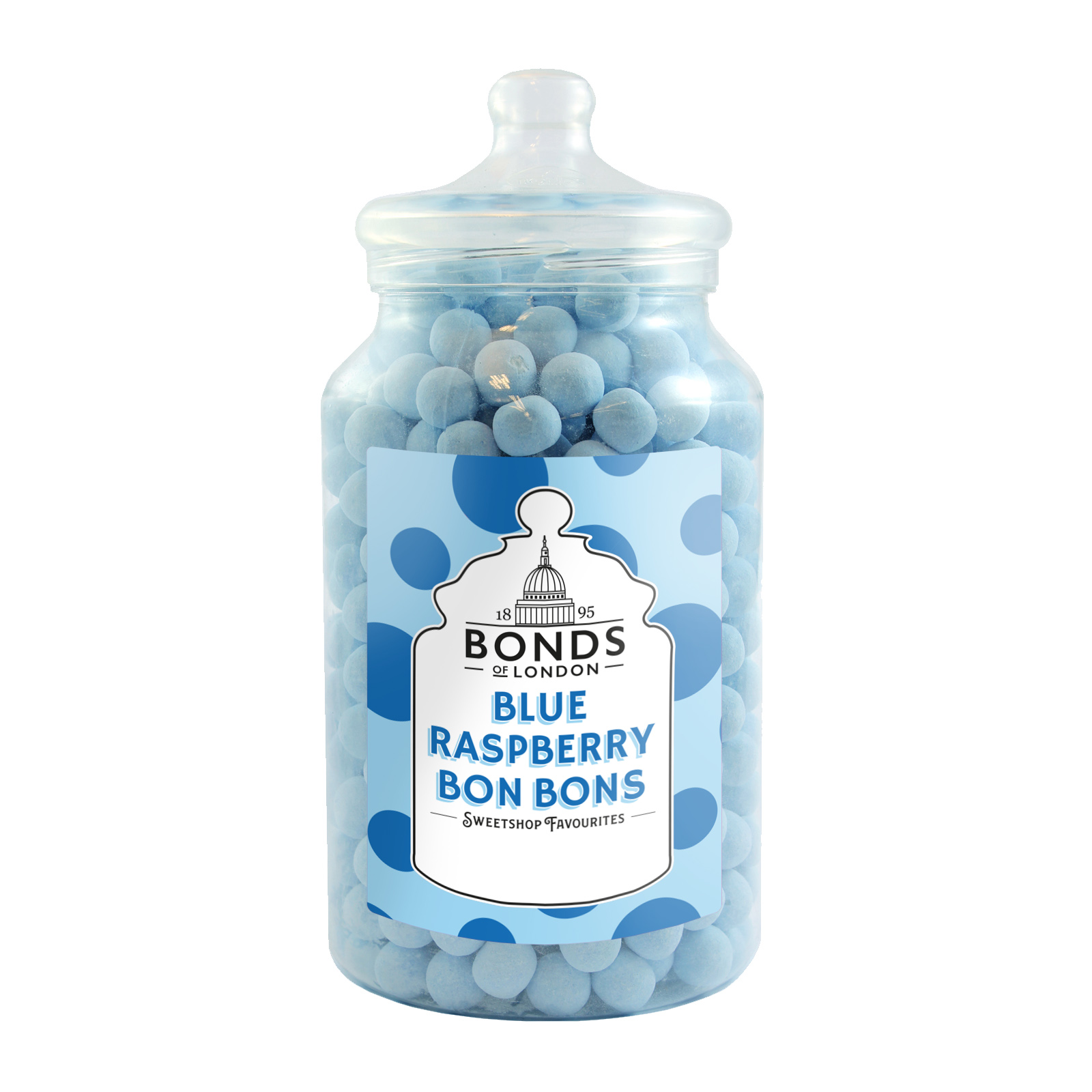 306394.jpg Bonds Blue Raspberry Bon Bons Jar 2.1kg - Image 1