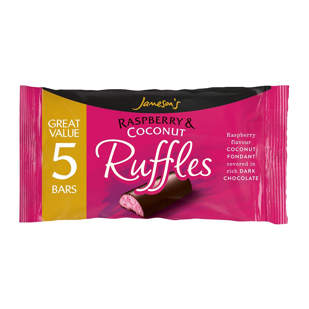 307092_a24.jpg Jameson's Raspberry & Coconut Ruffles 5 Pack - Image 1