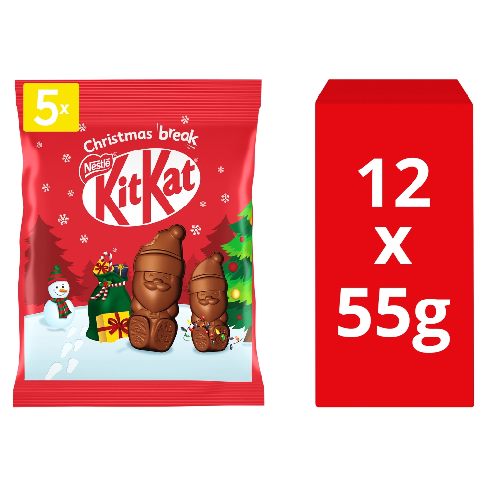 308416_1.jpg Kit Kat Santa Milk Chocolate Bag 55g - Image 1