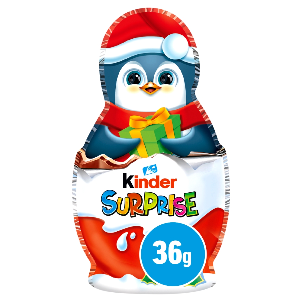 308486_kinder_surprise_santa_a_.jpg Kinder Surprise Milk Chocolate Christmas Figure 36g - Image 1