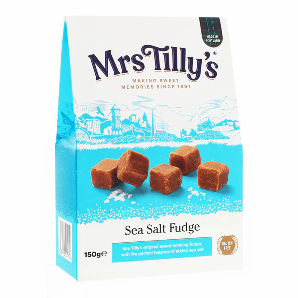 309532_mrs_tilly_s_sea_salt_fudge_1.png Mrs Tilly's Scottish Sea Salt Fudge Gift Box 150g - Image 1