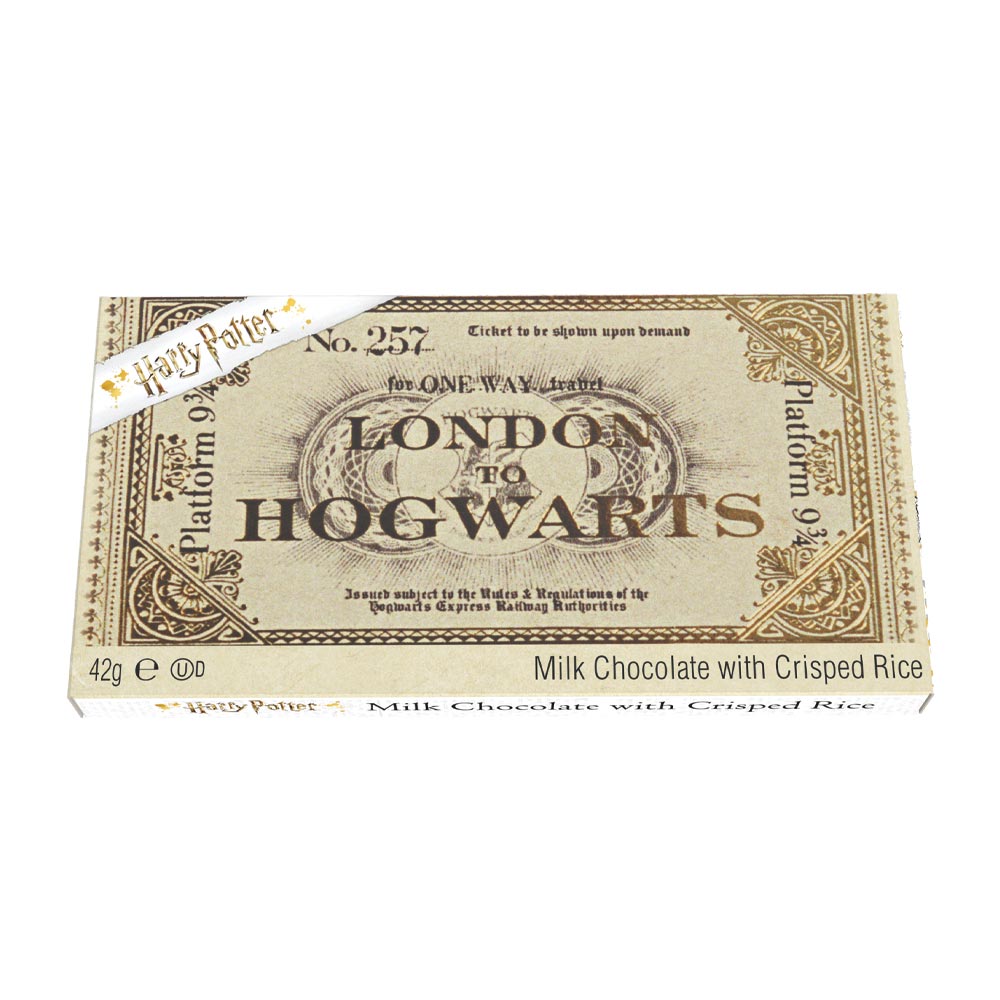 309650_a.jpg Harry Potter Platform 9¾ Milk Chocolate Train Ticket 42g - Image 1