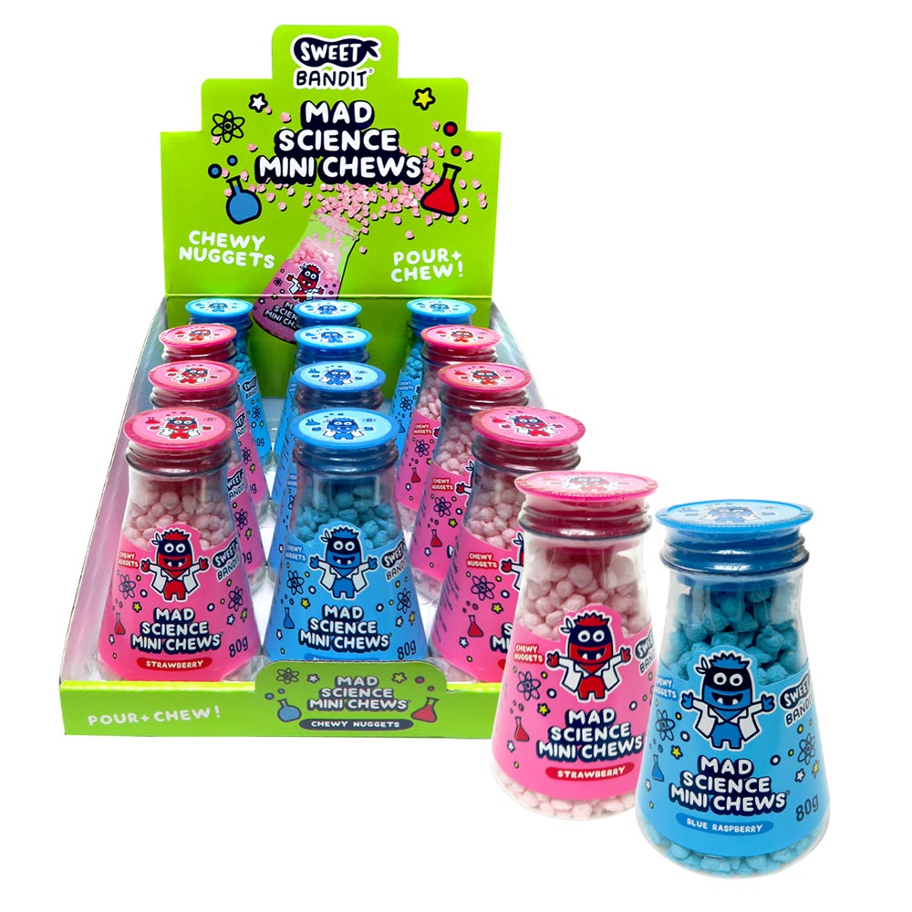 309760_a.jpg Sweet Bandit Mad Science Mini Chews 80g - Image 1