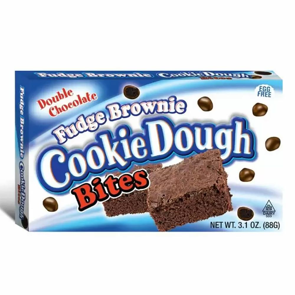 310019_a.jpg Cookie Dough Bites Double Chocolate Fudge Brownie Box 88g - Image 1