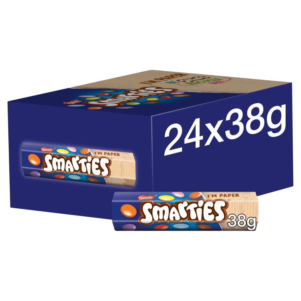 310402_a_24.jpg Smarties Milk Chocolate Tube 38g - Image 1