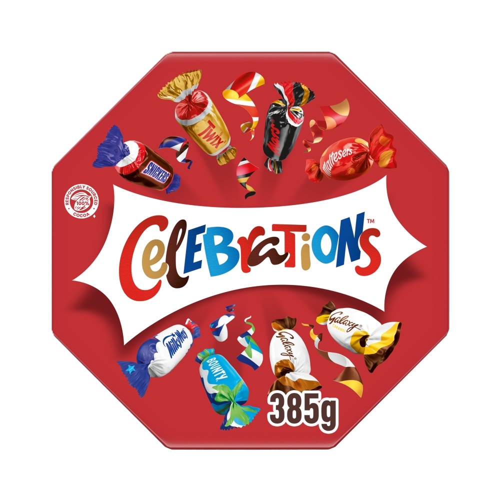 310484_1.jpg Celebrations Centrepiece Box Chocolate & Biscuit Bars 385g - Image 1