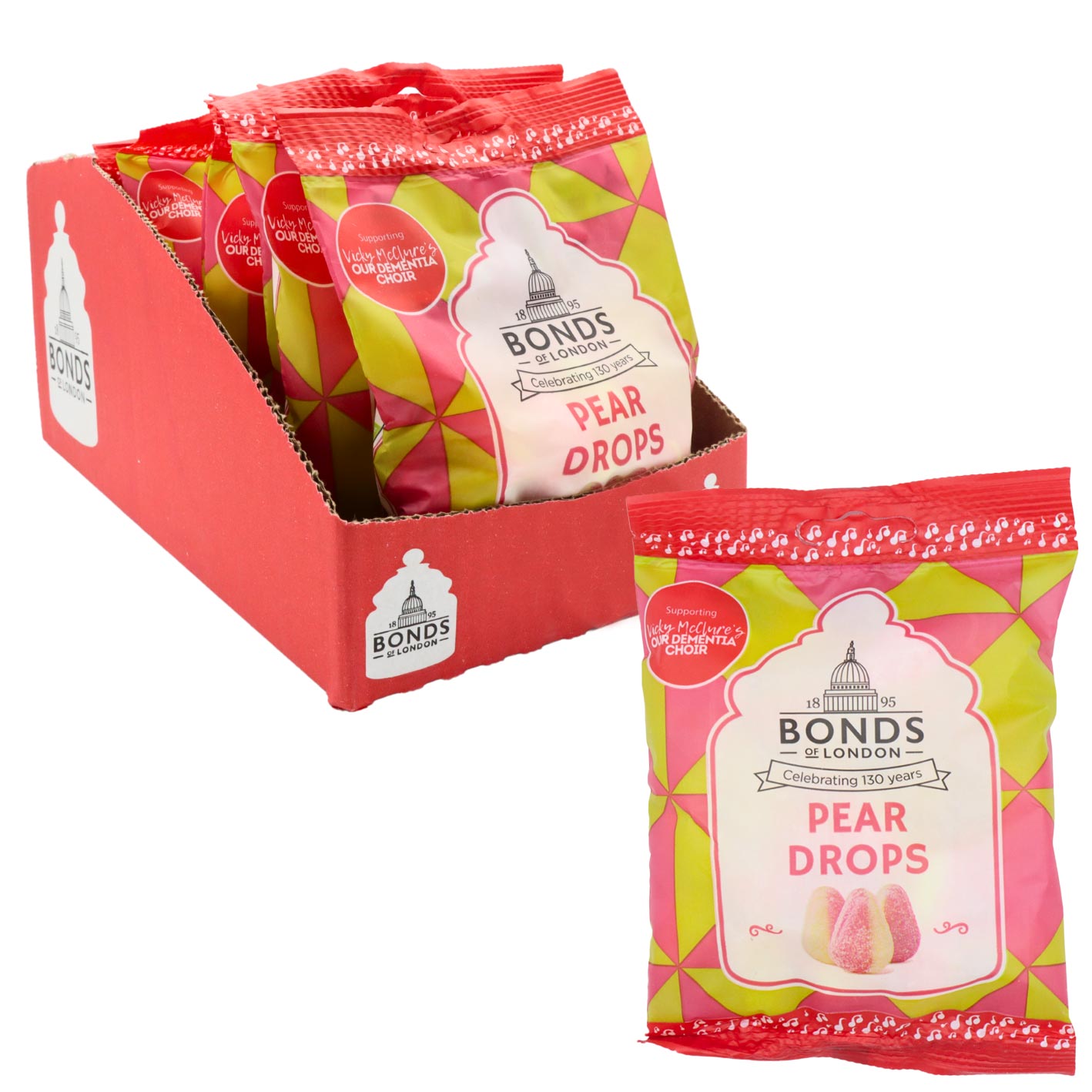 311766.jpg Bonds Pear Drops Bags 130g - Image 1
