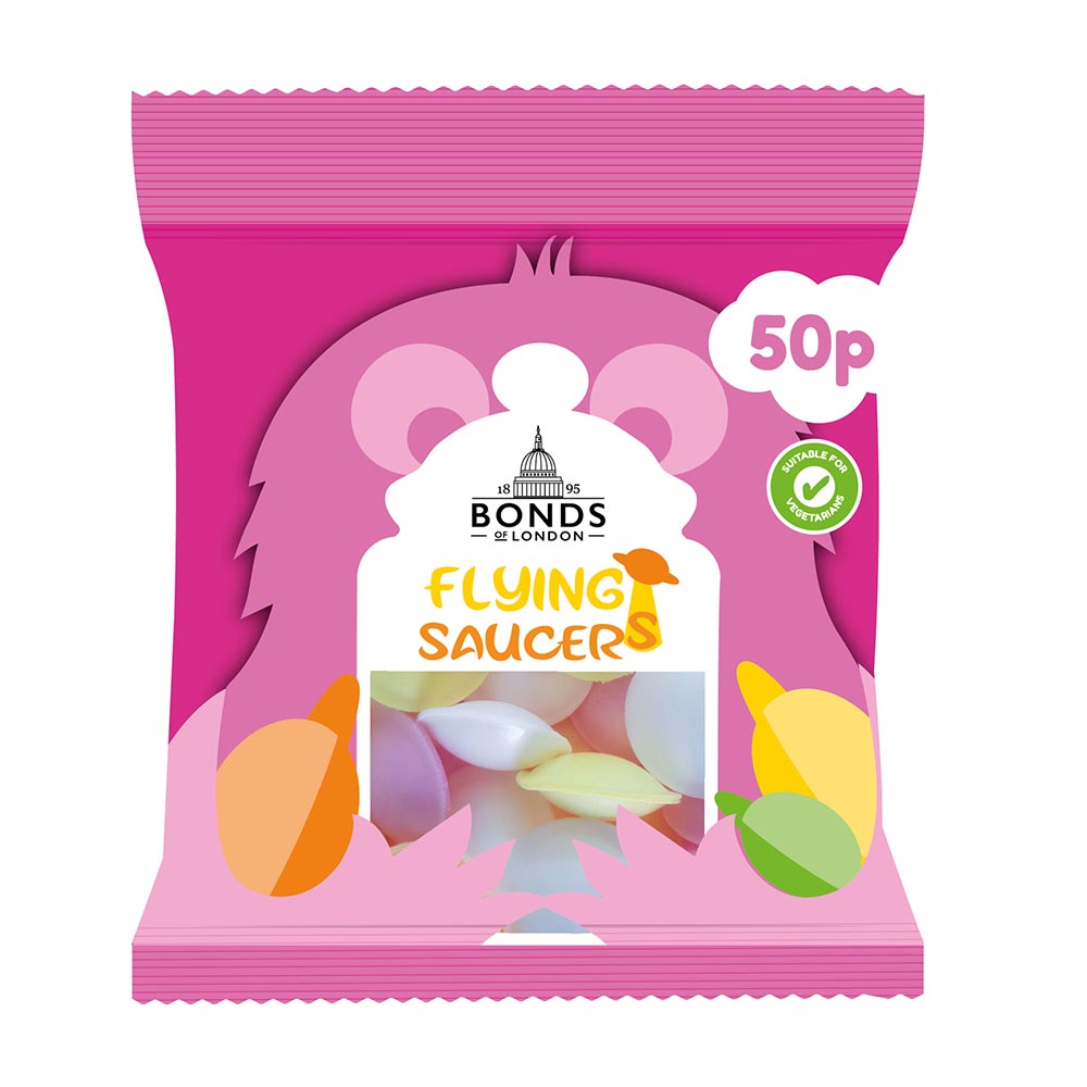 312098_a.jpg Bonds Flying Saucers Treat Bags 12g - Image 1