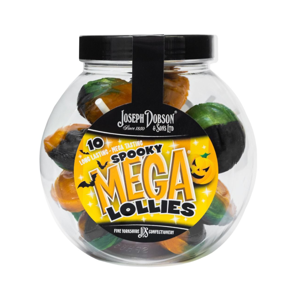 312341_dobson_spooky_halloween_lolly_cooki_a_.png Dobson's Spooky Halloween Mega Lollies Jar 225g - Image 1