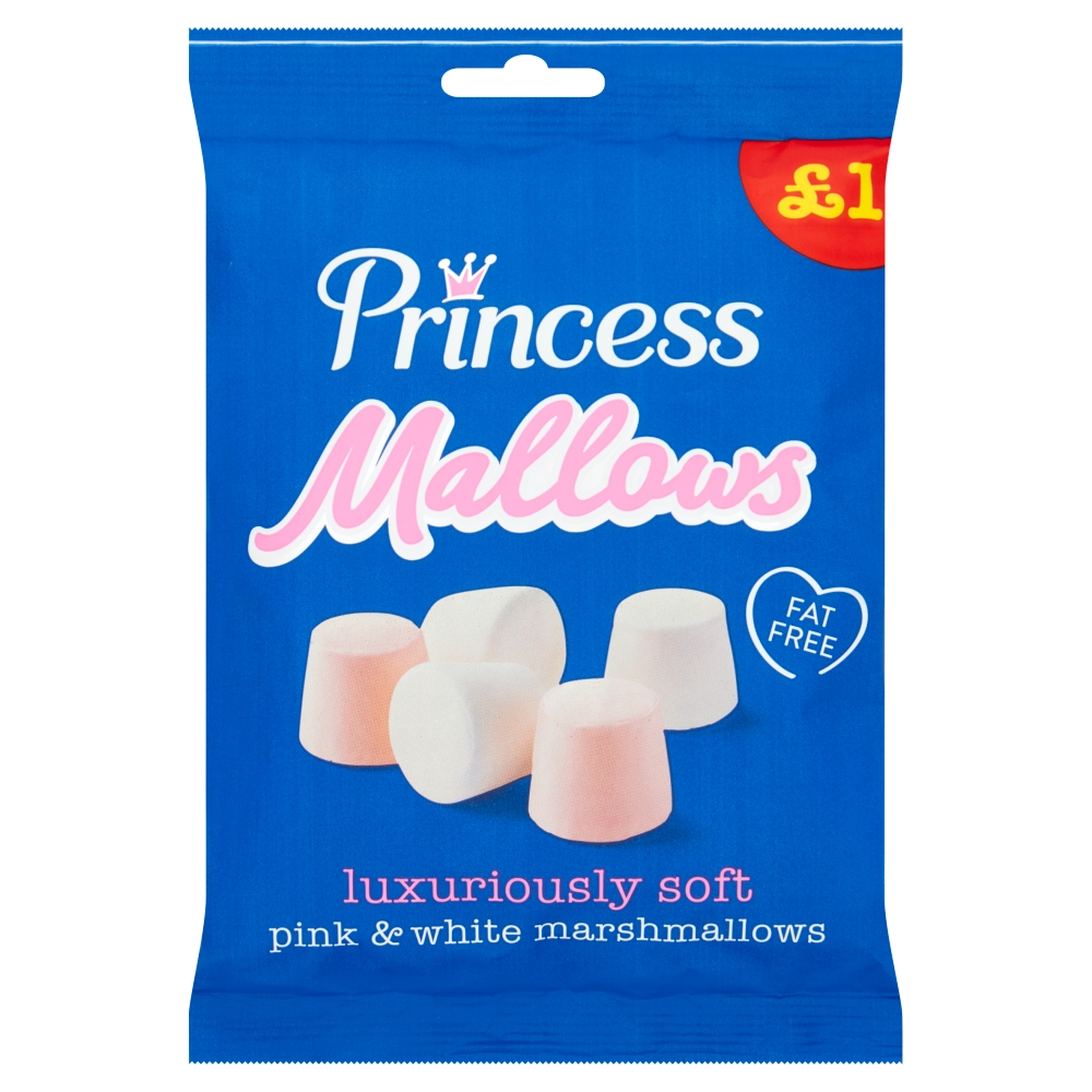 312708_a.jpg Princess Mallows Pink & White Marshmallows 150g - Image 1