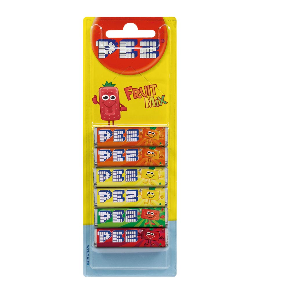 313265_a.jpg Pez Fruit Mix Refills 6 Pack 51g - Image 1