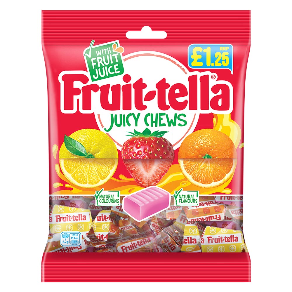313613_a.jpg Fruit-tella Juicy Chews Bag 135g - Image 1