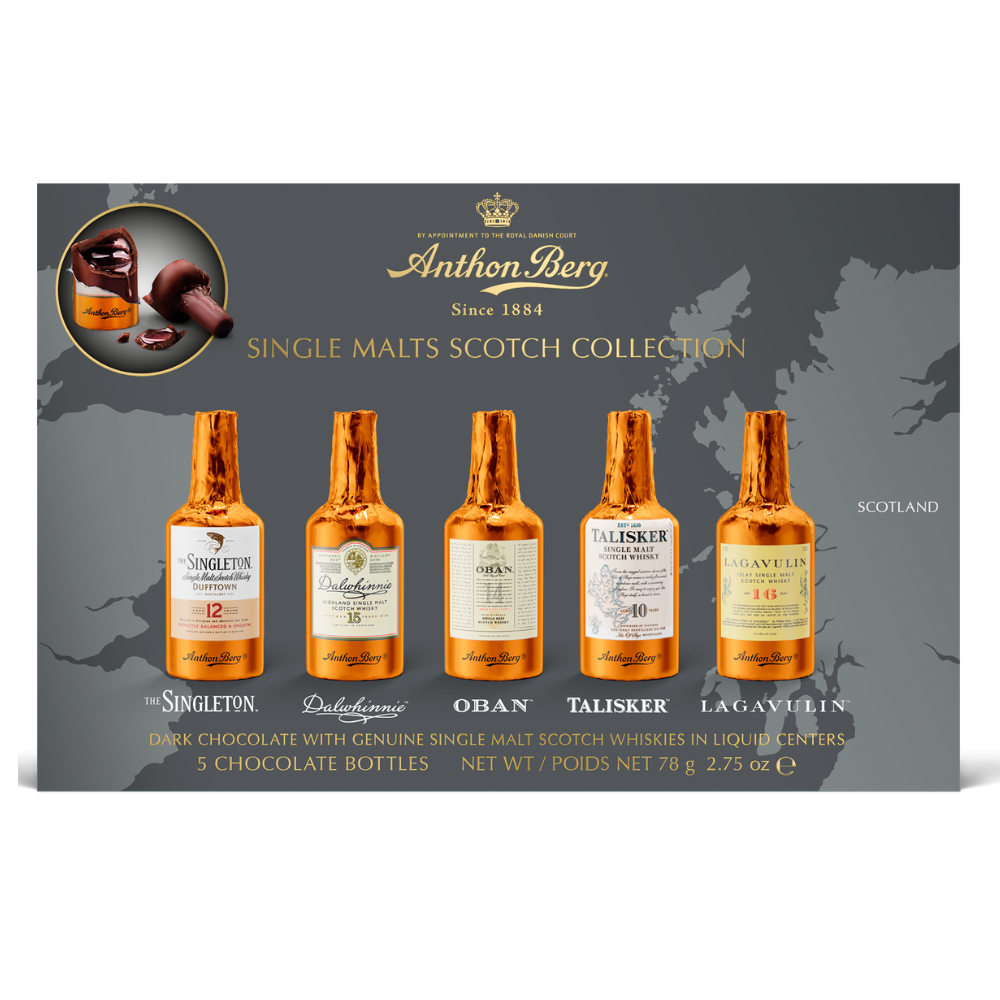 313736.png Anthon Berg Single Malt Whisky Chocolate Liqueurs 5 Piece 78g - Image 1